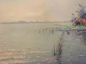 Hans Lenteman - Plasgezicht met eenden kopen? Bied vanaf 50!