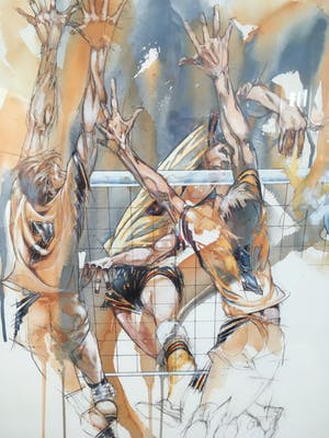 Ortho Owen - Kleurenlitho ‘Spike’ kopen? Bied vanaf 40!