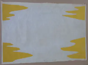 Carel Visser - GELE ABSTRACTIE / KLEURLITHO / 63x92cm / SIG / 1976 / PRENT 190 kopen? Bied vanaf 25!