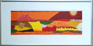 Ronald Boonacker - Curaçao | Ingelijst (Groot) verkocht voor € 85!