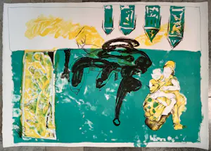 Lucebert - Gesigneerde litho - "Wij verkopen ons zelfs aan de slechtsten" - 1974 - 15/50 kaufen? Bieten Sie von 285!