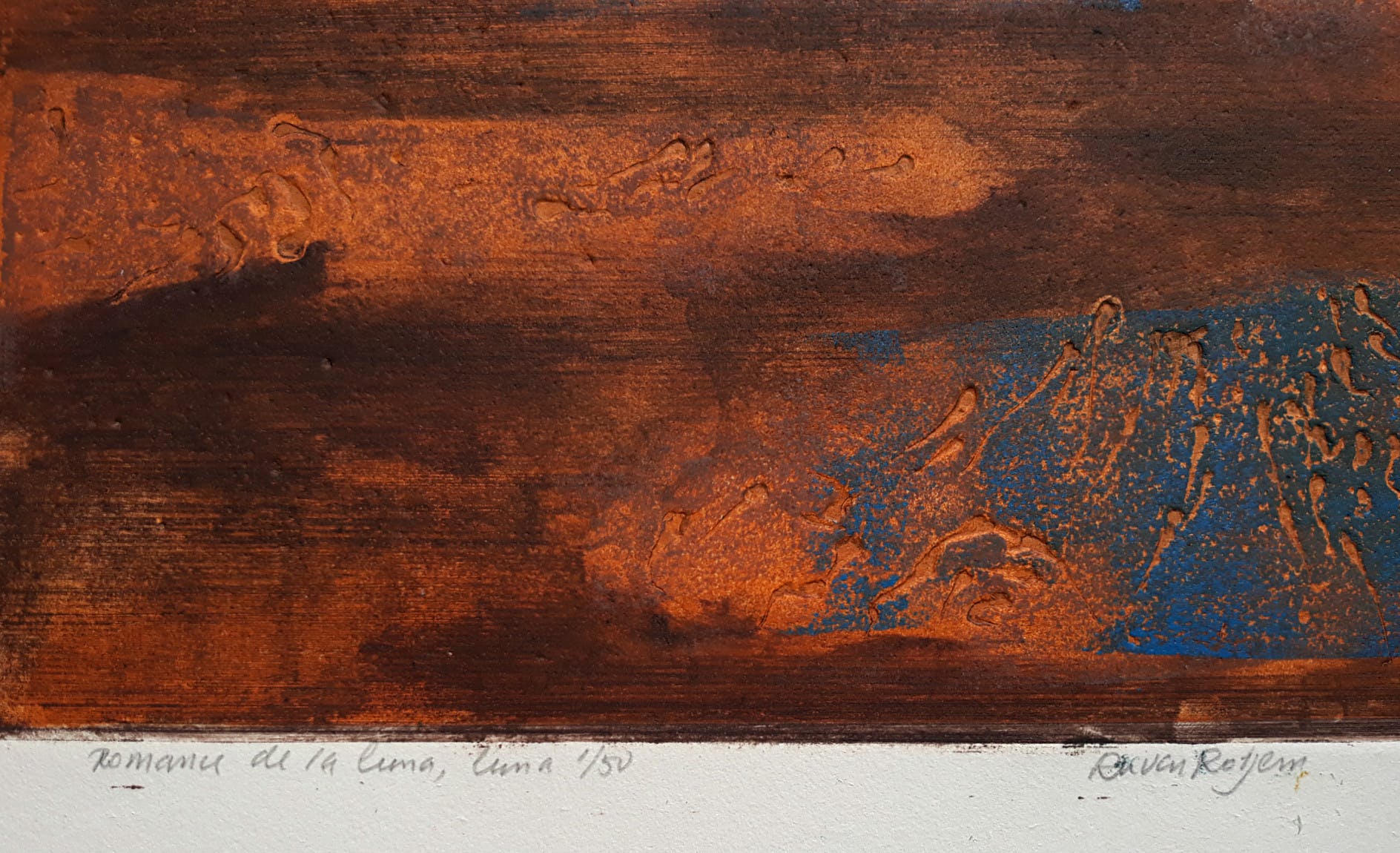 Ru van Rossem - Romance de la luna, aquatint ets met reliëfdruk (1e druk, groot) kopen? Bied vanaf 1!