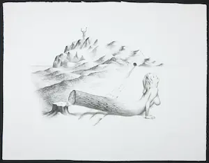 Joop Moesman - Litho, Gevallen kopen? Bied vanaf 70!