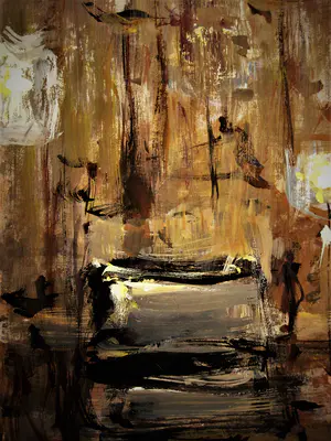 Anton Voorzanger - Fraaie impressionistisch Gouache - Amsterdam bij avond / nacht - gesigneerd kopen? Bied vanaf 84!