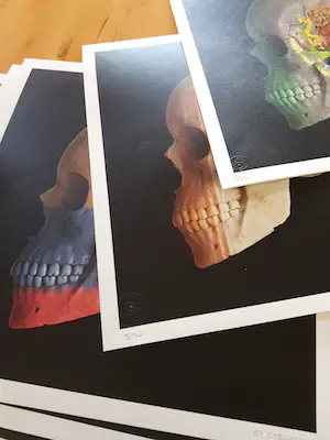 Mr. Strange - Human Skulls of the World - Set of 4 Giclees kopen? Bied vanaf 85!