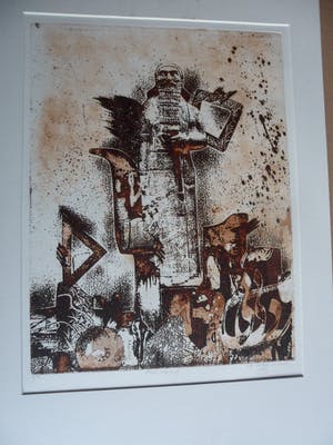 Niet of onleesbaar gesigneerd - Ets, titel : "Herinnering I kopen? Bied vanaf 1!