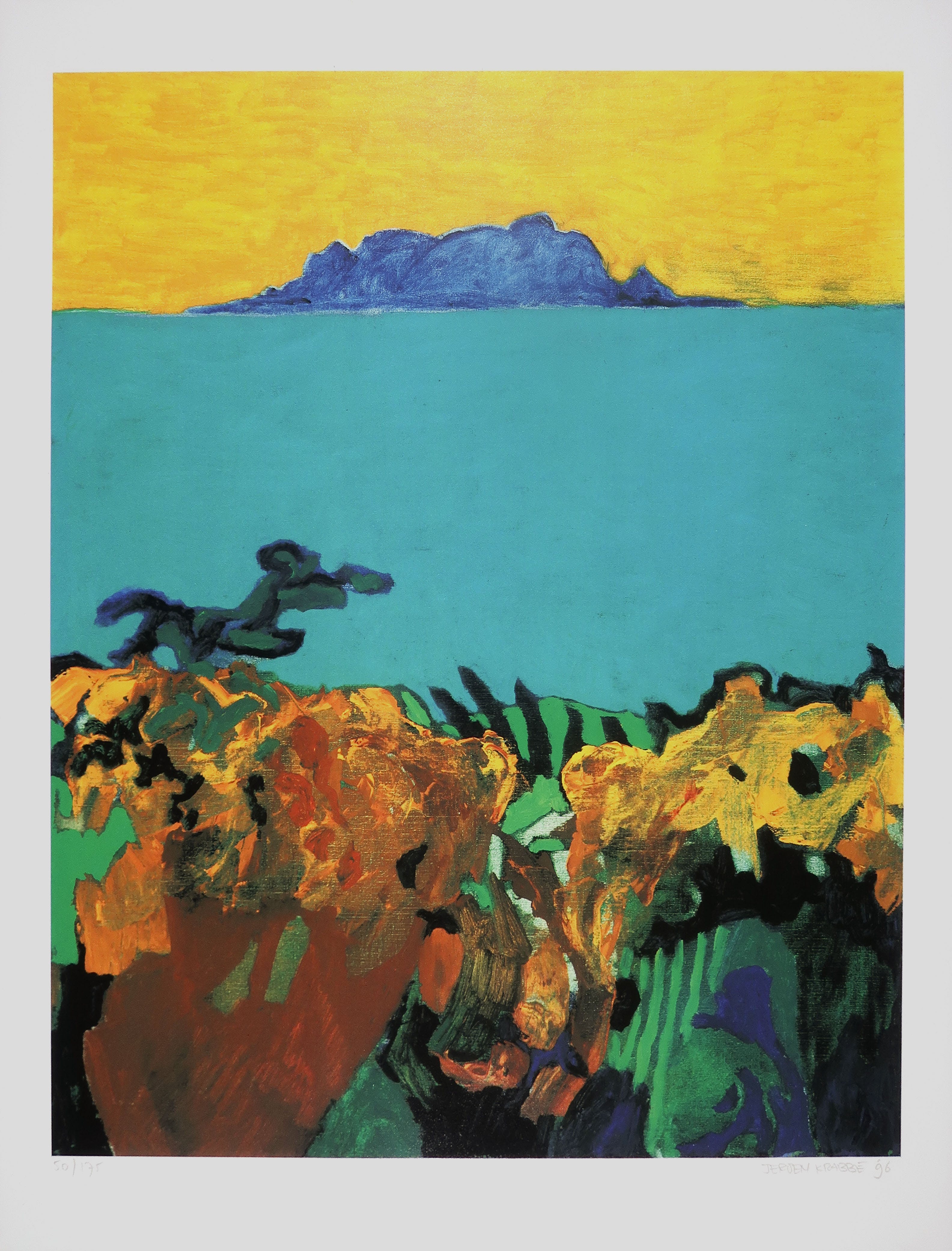 Jeroen Krabbe - Zeefdruk, Blue Mountain kopen? Bied vanaf 50!