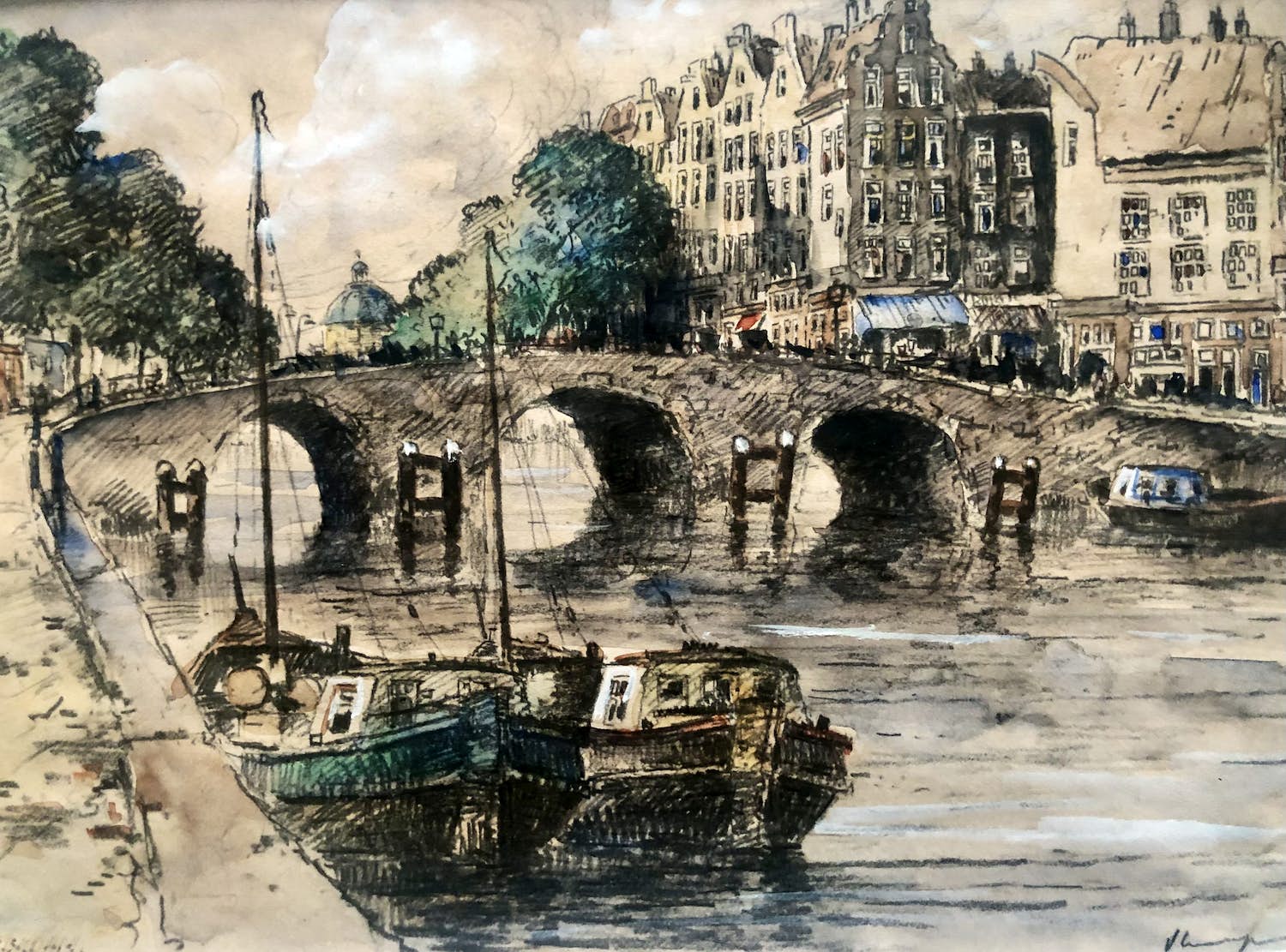 Niet of onleesbaar gesigneerd - Torensluis Amsterdam kopen? Bied vanaf 1!