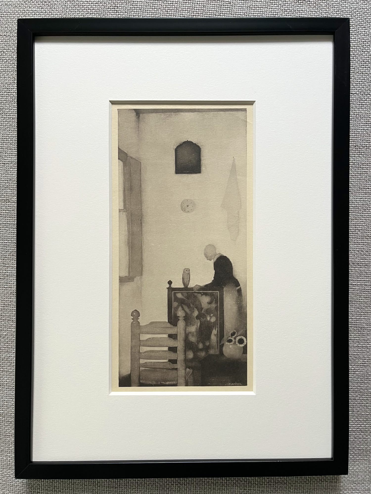 Jan Mankes - Originele Heliogravure - Moeder in Kamer 1923 verkocht voor € 95!