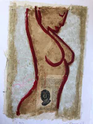 Casper Faassen - Staand naakt (groot) verkocht voor € 235!