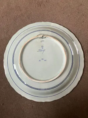 Porceleyne Fles - Royal Delft Wandbord voorzien van merktekens kopen? Bied vanaf 75!