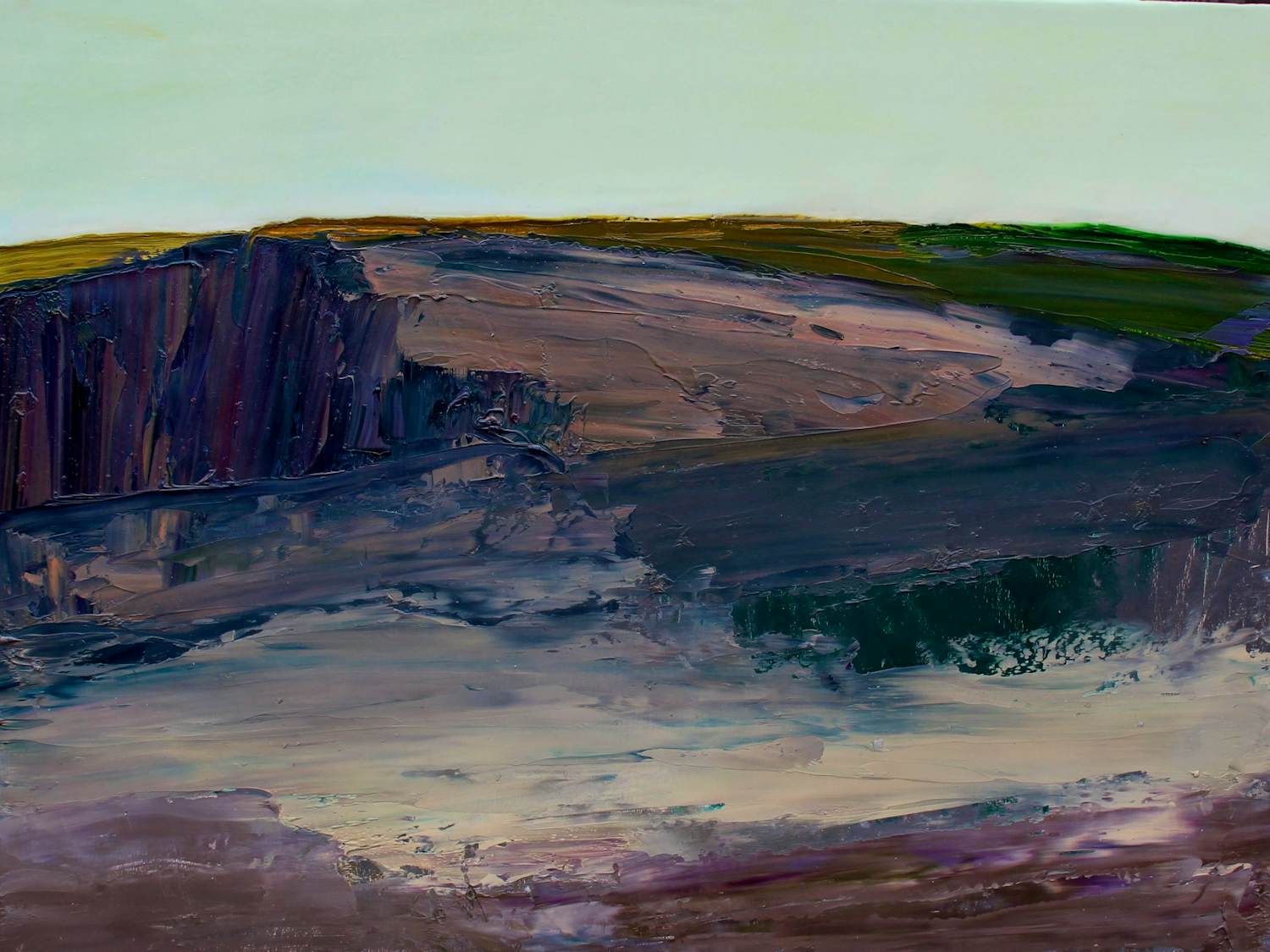 Anke Roder - Olieverf en wax op paneel: "Rotskust" - 2002 kopen? Bied vanaf 1495!