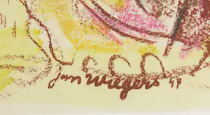 Jan Wiegers - Litho, Landschap - Ingelijst kopen? Bied vanaf 60!