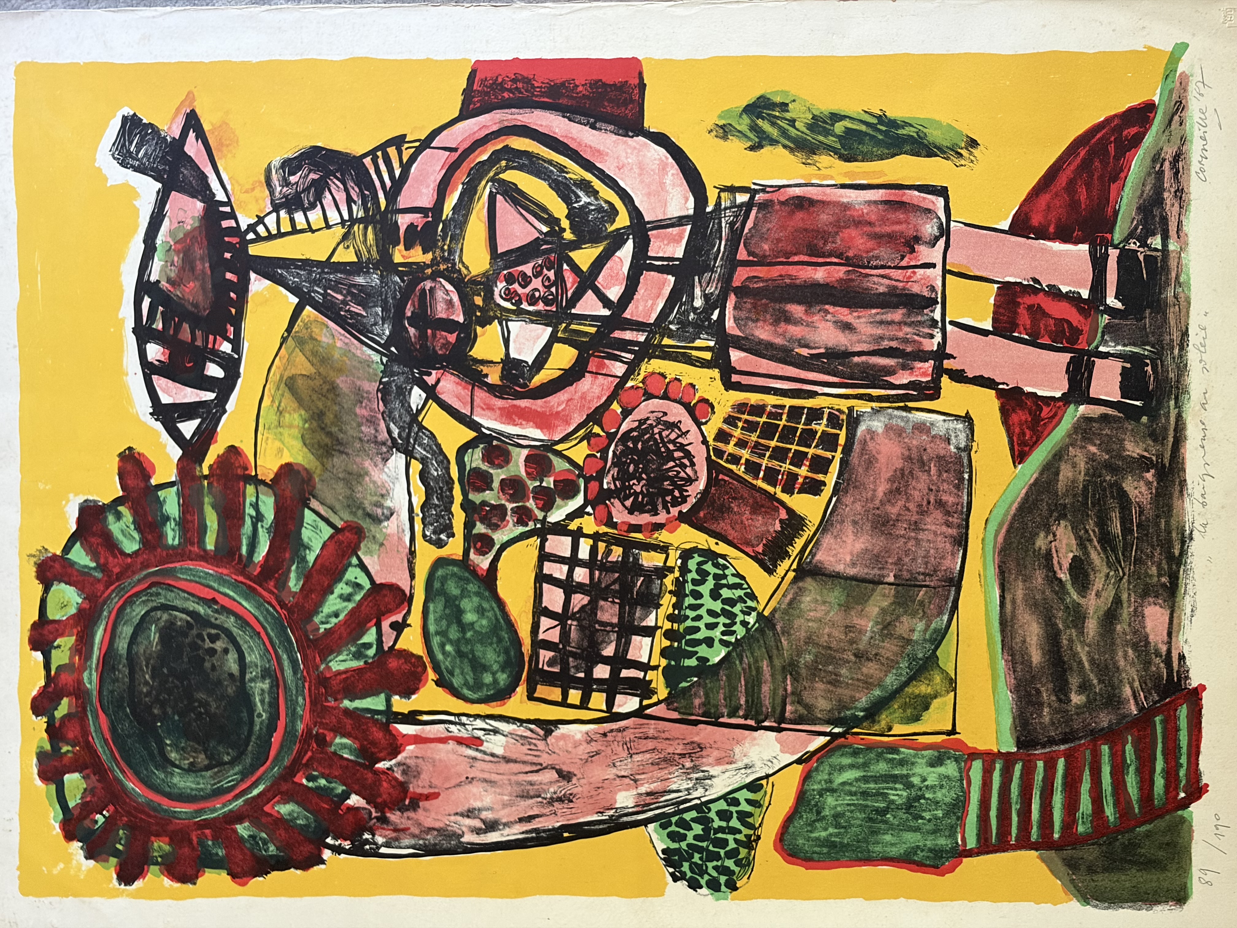 AcheterCorneille - La baigneuse au soleil (1967) – Kleurenlitho (Prent 190 / Michel Cassé)? Enchérissez de 209!