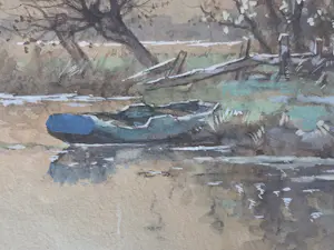 Jan van der Heijden - Plasgezicht. Boerderij. Roeiboot. kopen? Bied vanaf 69!