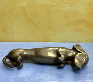 Brons (Onbekend) - Slapende teckel kopen? Bied vanaf 55!