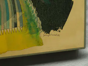 Joop Jongbloed - Gemengde techniek , Bellen blazen – 60 x 60 cm – 1981 kopen? Bied vanaf 150!