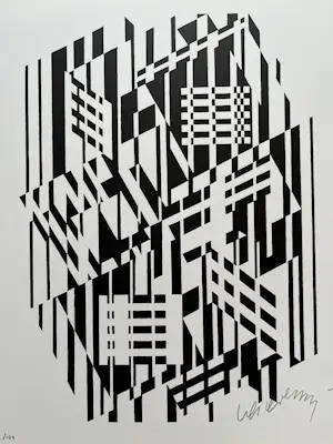 AcheterVictor Vasarely - AFA. ( druk naar origineel) GESIGNEERD.? Enchérissez de 129!