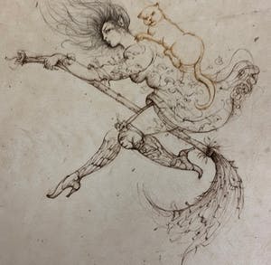 Leonor Fini - Aquatint La Sorcière sur le Balai kopen? Bied vanaf 50!