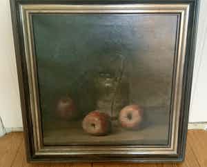 Jan Coenraad Nachenius - Stilleven met appels verkocht voor € 100!