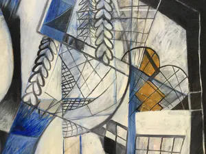 Eva van der Vaart - van Steenbergen - figuratief olieverfschilderij in houten lijst (Groot!) kopen? Bied vanaf 135!