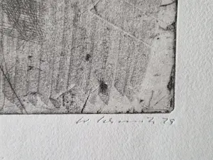 Wolfgang Schmitz - Schöne kupferstich radierung "Normannenstrasse Berlin" limit. auflage (100) kopen? Bied vanaf 35!