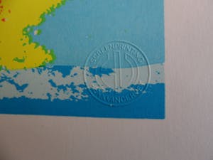 Henk van der Vet - Zeefdruk. Titel, "Swissair + Fokker". kopen? Bied vanaf 35!