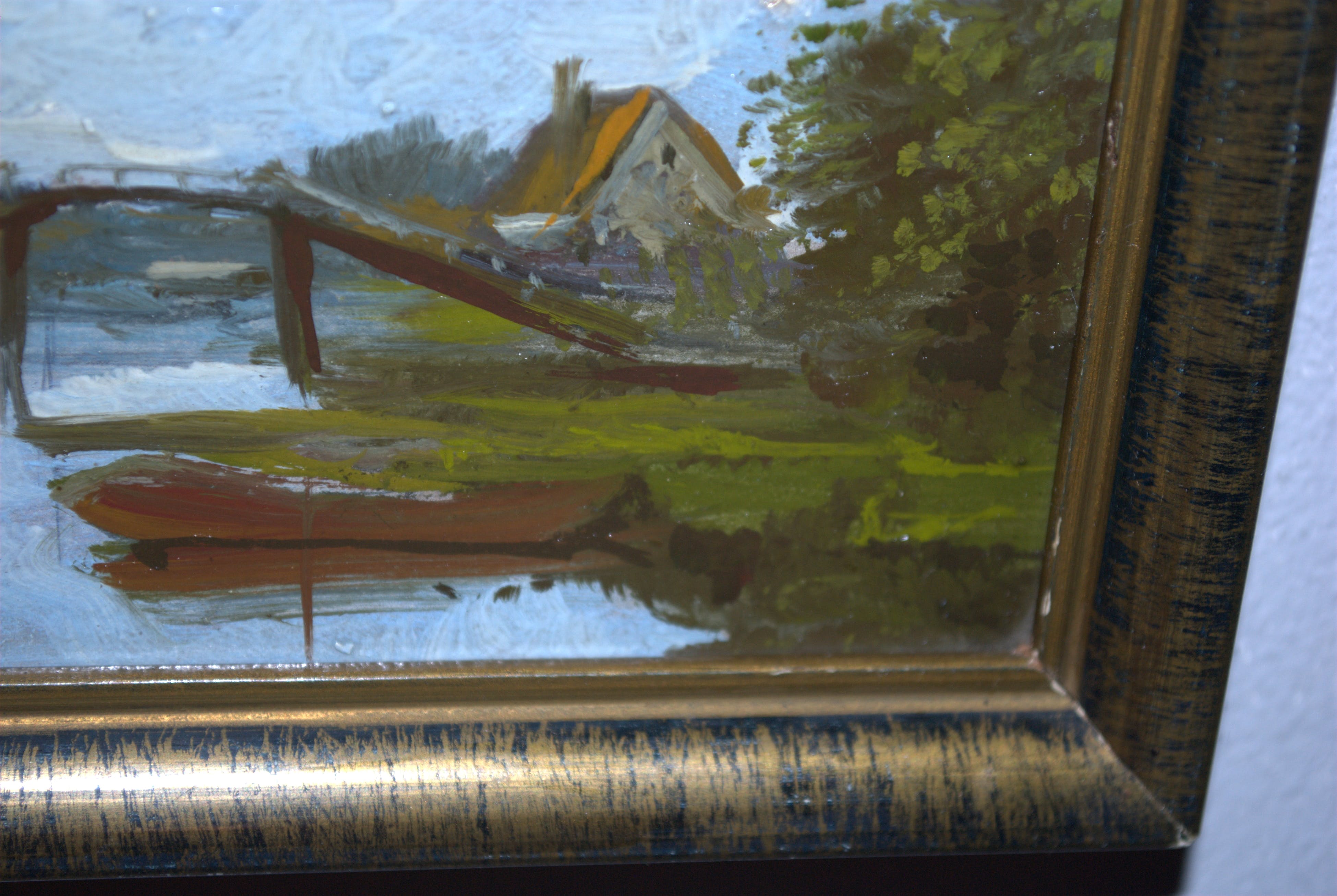Niet of onleesbaar gesigneerd - landschap aan het water kopen? Bied vanaf 1!