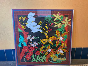 Niet of onleesbaar gesigneerd - Vintage Bloem Stilleven aquarel op textiel of zijde kopen? Bied vanaf 1!