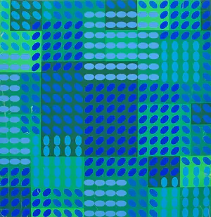 Victor Vasarely - zeefdruk - Compositie met Stippen - ingelijst - 26058 kopen? Bied vanaf 150!