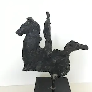 Brons (Onbekend) - Paard en mens kopen? Bied vanaf 1!