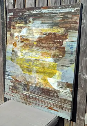 Edo Kaaij - acryl op doek: breath kopen? Bied vanaf 1999!