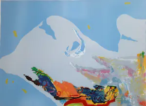 Ton van Kesteren - zeefdruk - abstracte compositie - ontspiegeld ingelijst - 22364 kopen? Bied vanaf 55!