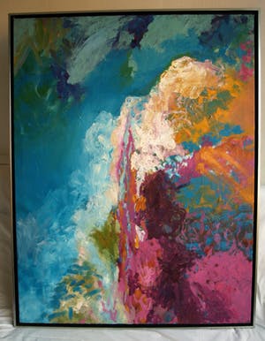 Jasmin Genzel - Olieverf op doek , GROOT en goed ingelijst– 136 x 105 cm - 1996 kopen? Bied vanaf 250!