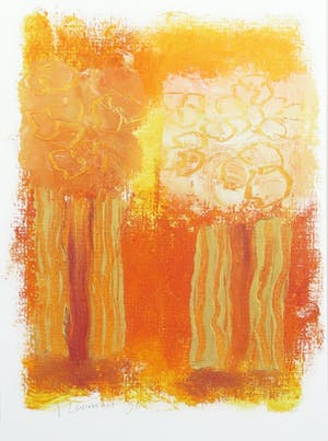 Tineke Looman - Olieverf op canvaspapier, Zonder titel II - Ingelijst kopen? Bied vanaf 1!