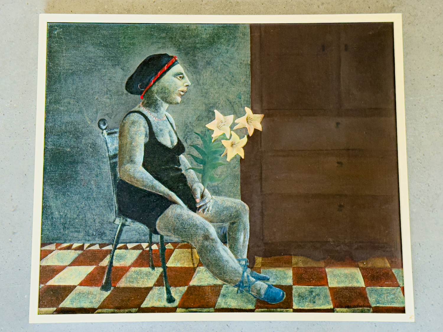 Hella van Ockenburg - ' vrouw met lelie ' kopen? Bied vanaf 125!