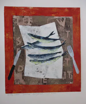 Betty Scheer - "5 Vissen" 40/70 kopen? Bied vanaf 70!