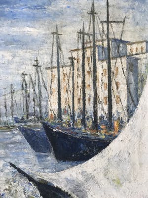 Niet of onleesbaar gesigneerd - Havengezicht kopen? Bied vanaf 10!