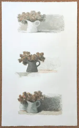 Mart Kempers - Stilleven triptiek, litho kopen? Bied vanaf 55!