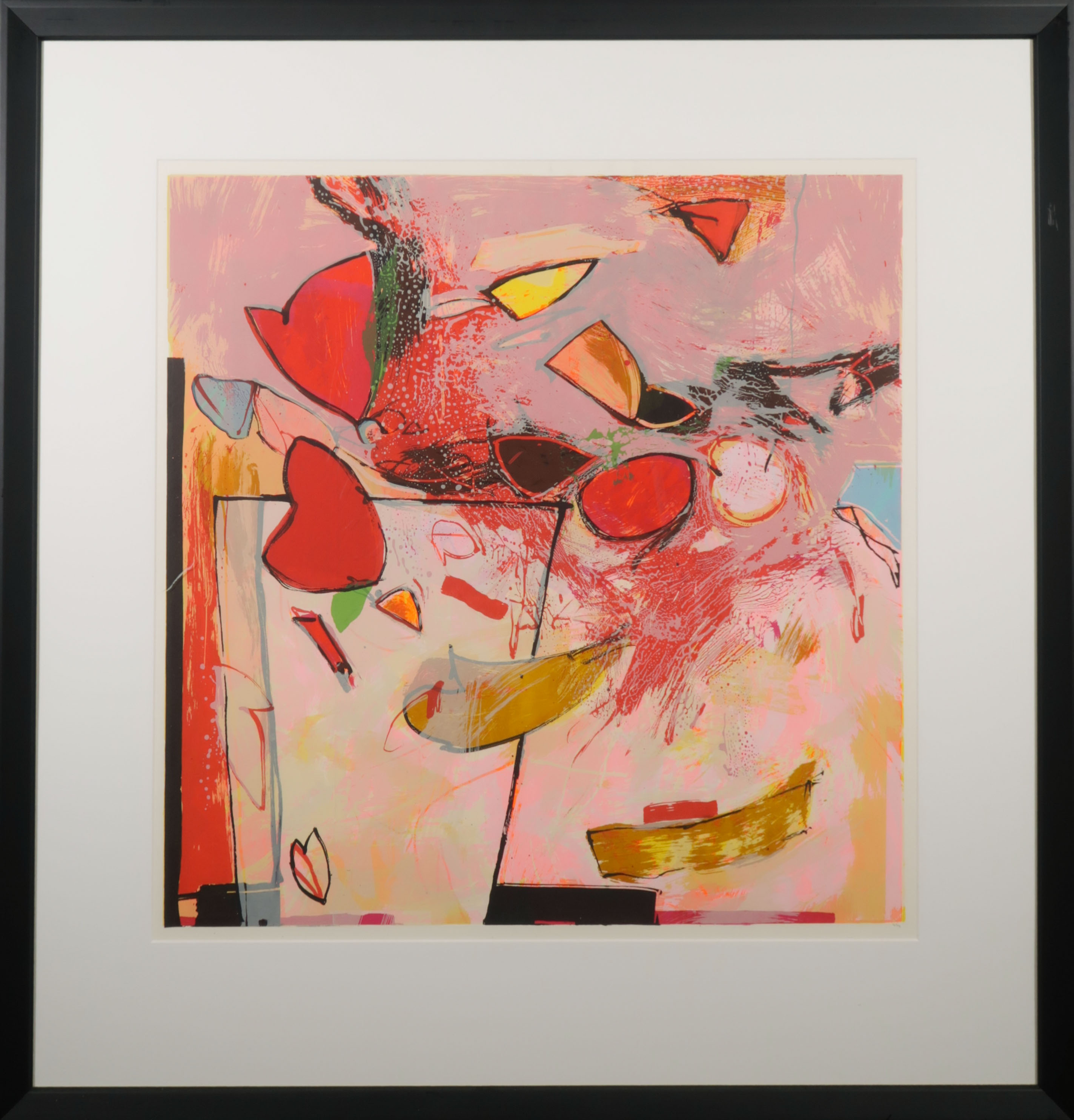 Pieter Vermeulen - Zeefdruk, Vaasverhaal - Ingelijst kopen? Bied vanaf 35!