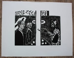 Roger Raveel - Houtsnede: Voor de Poort - 1984 kopen? Bied vanaf 550!