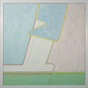 Paul Overhaus - Olieverf op doek, Blauwe wolk - Ingelijst kopen? Bied vanaf 100!