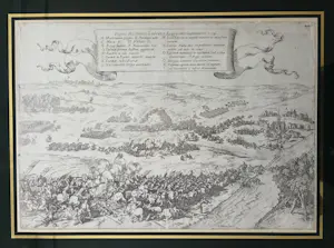 Johann Wilhelm Baur - Slag Mookerheide. kopen? Bied vanaf 39!