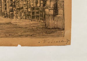 Willem van Leusden - Kerkinterieur kopen? Bied vanaf 25!