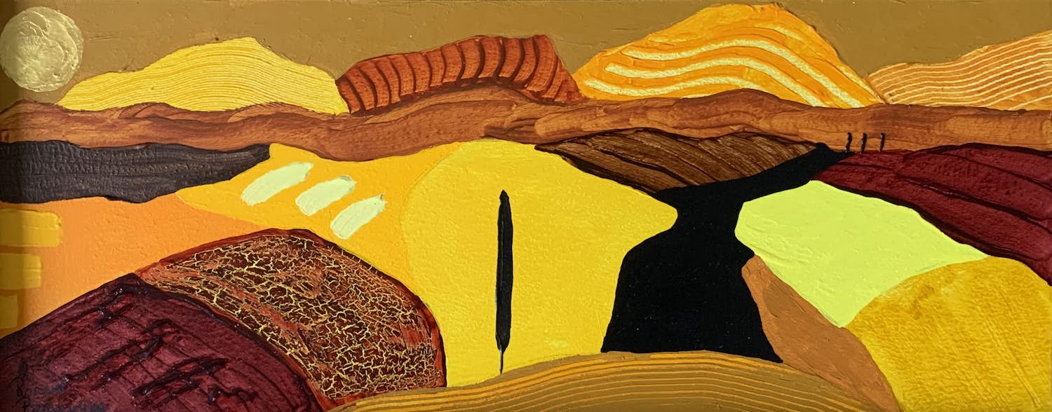 Ronald Boonacker - Italiaans Landschap (certificaat van echtheid) verkocht voor € 90!