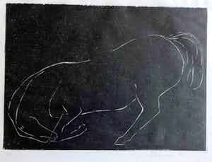 Eddy Gheress - Knielend paard verkocht voor € 65!