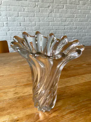 Murano Glas - Gedraaide Murano vaas, zeer zwaar, 1960 kopen? Bied vanaf 35!