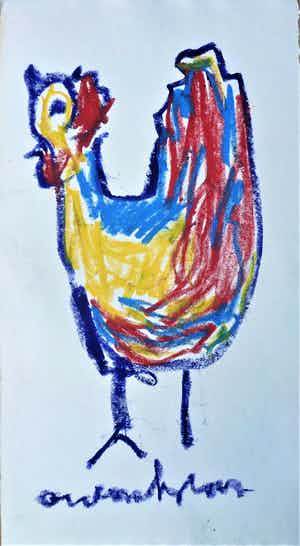 Anton Heyboer - De oervogel . verkocht voor € 250!