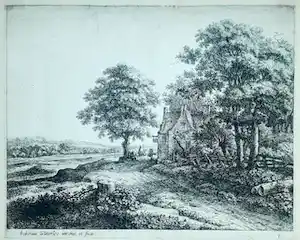 Anthonie Waterloo - Grote lindeboom voor een herberg verkauft für € 200!