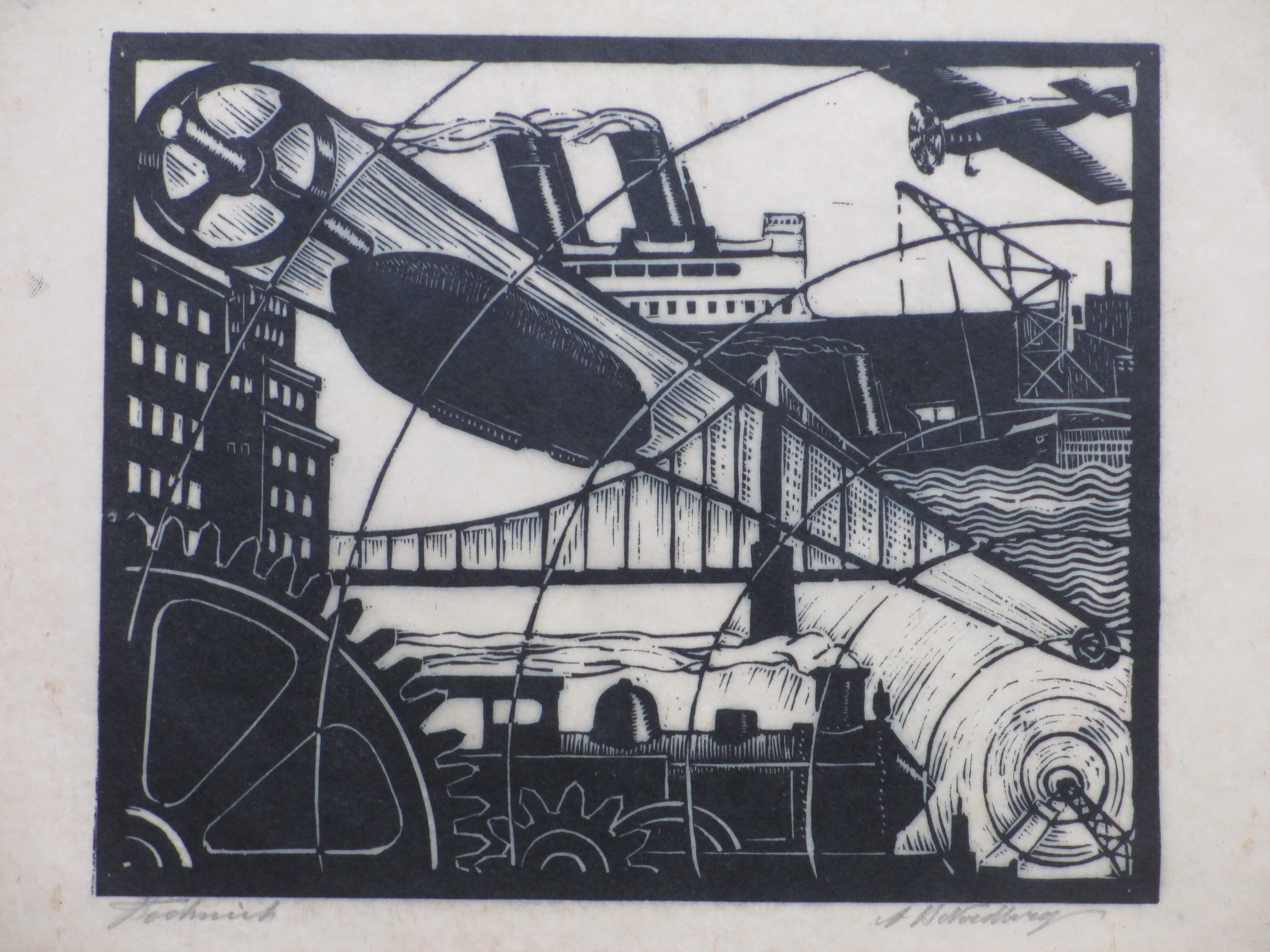 Antonius Hubertus Nordberg - Techniek - Houtsnede kopen? Bied vanaf 35!